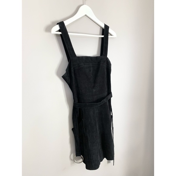 Free People 100% Suede Cow Leather Dress - Picture 2 of 10